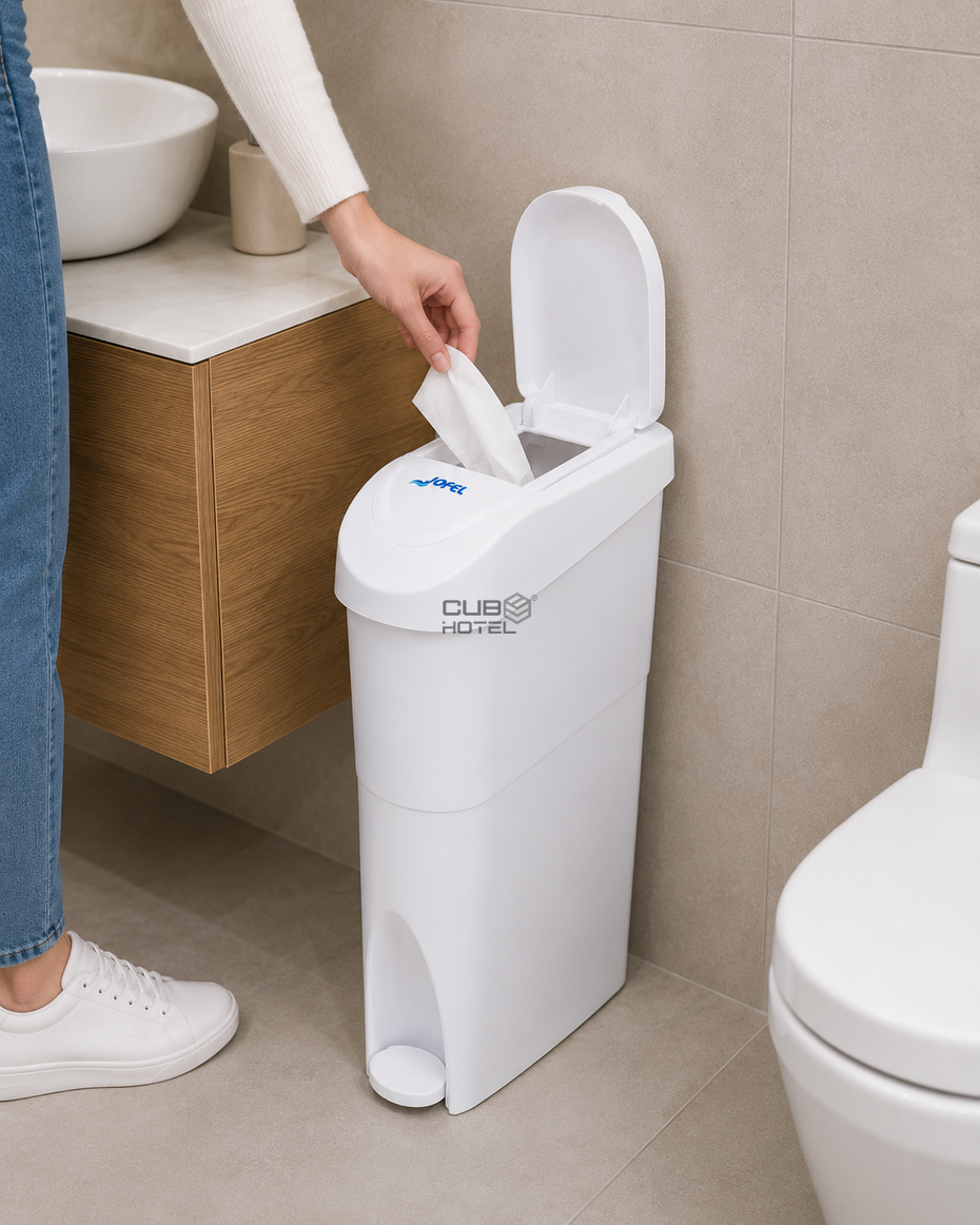 Contentor Higiénico com Pedal 15L Branco